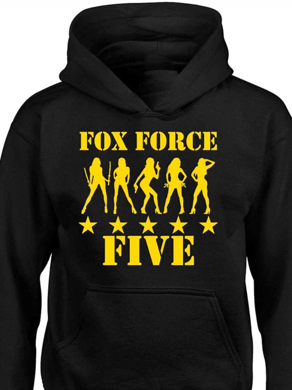 New Fox Force Five Black Hoodie Fleece Sweatshirt